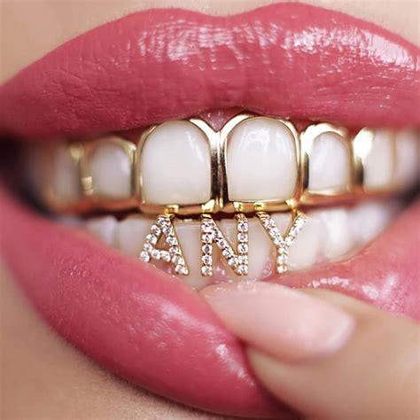 TSANLY Gold Grillz Teeth Set CZ Diamonds Grillz 24k Plated Gold Top & Bottom Grill Hip Hop Bling Iced Out Grillz for Son Extra Molding Bars Microfiber Cloth 3. . Bottom teeth grillz